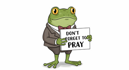 Frog Reminder to Pray