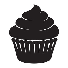 vector illustration of a cupcake