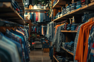 Fototapeta premium buy second-hand clothes