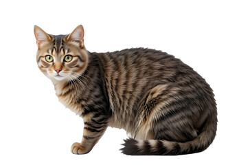 Fototapeta premium High-Resolution Cat Isolated on Transparent Background.