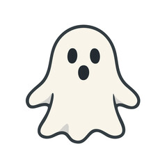 Cartoon ghost vector illustration