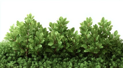 Obraz premium Green Plants Border Illustration