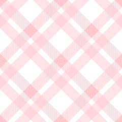 Fabric pattern,  pink and white checkered pattern, gift wrapping paper , seamless pattern 