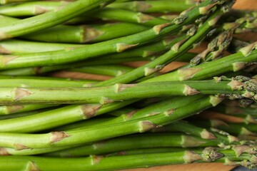 Asparagus. Fresh green asparagus background. Healthy food concept. Vegan healthy food. 