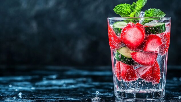 For a hot summer day or a lighter cocktail alternative, consider a refreshing beverage made with cucumbers and radishes