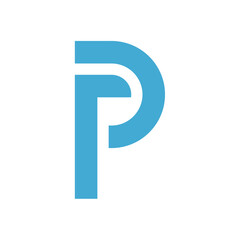 Letter P logo icon design template.
