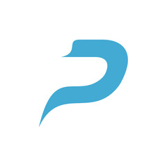 Letter P logo icon design template.