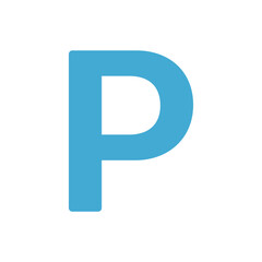 Letter P logo icon design template.