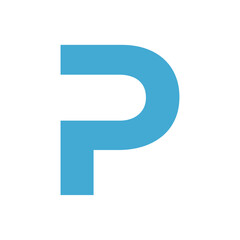 Letter P logo icon design template.