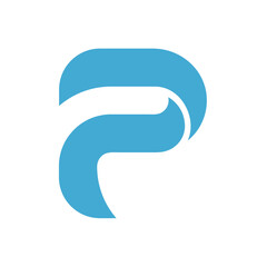 Letter P logo icon design template.