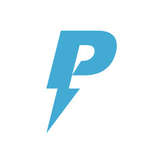 Letter P logo icon design template.