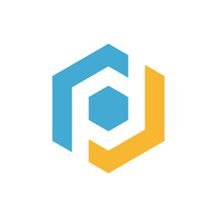 Letter P logo icon design template.