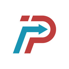 Letter P logo icon design template.