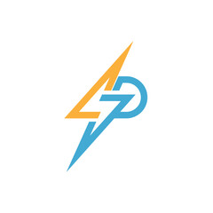 Letter P logo icon design template.