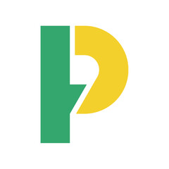 Letter P logo icon design template.
