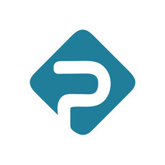 Letter P logo icon design template.