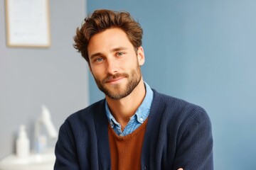 Fototapeta premium Portrait of a Confident Caucasian Man