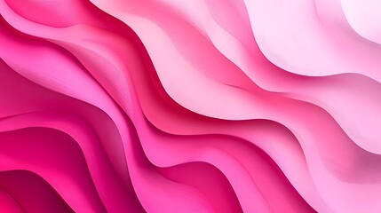 Obraz premium Abstract design with wavy lines of pink and white.