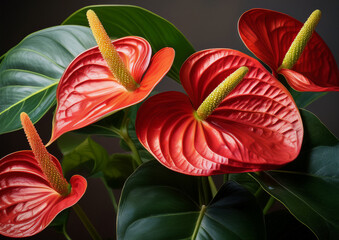 オシャレな観葉植物「アンスリウム (Anthurium andreanum)」