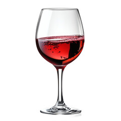 [Transparent Background PNG]Close-up of a Glass of Red Wine