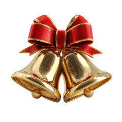 christmas bells isolated on white background