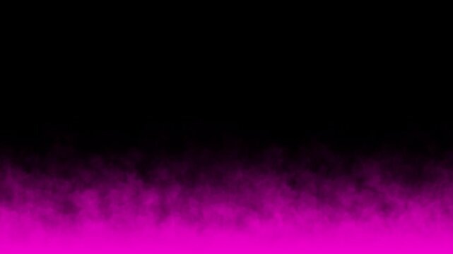 Pink smoke rising on transparent background