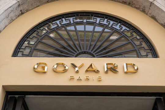 Goyard Paris luxury brand store  Milan, Italy - June 12, 2025: 