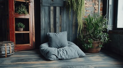 Minimalist home interior with Hopo pillow acting as both dcor and functionality