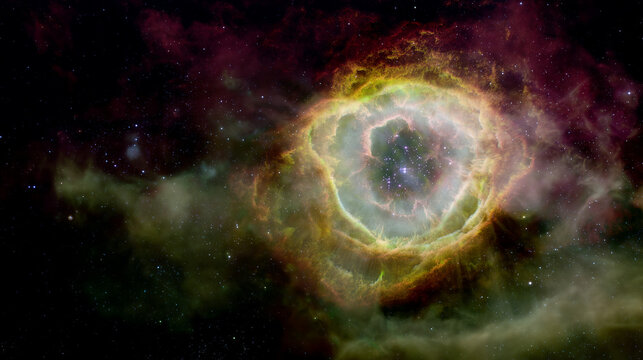 Mysterious pulsating cosmic object in a starry galaxy, revealing the wonders of astronomical discovery