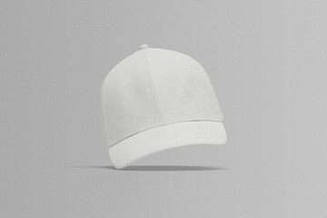 Blank baseball cap isolated on white background