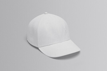 Blank baseball cap isolated on white background