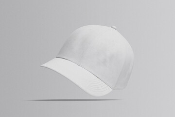 Blank baseball cap isolated on white background