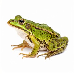 Fototapeta premium Frog over white background, no shadow