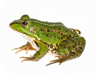 Fototapeta premium Frog over white background, no shadow