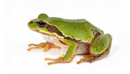 Fototapeta premium Frog over white background, no shadow