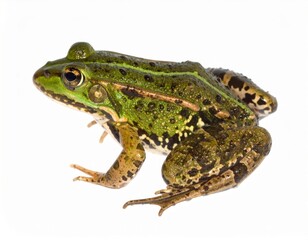 Fototapeta premium Frog over white background, no shadow