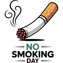 Detailed Illustration of a Lit Cigarette