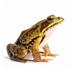 Naklejka premium Frog over white background, no shadow