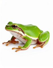 Fototapeta premium Frog over white background, no shadow