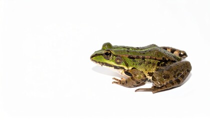 Fototapeta premium Frog over white background, no shadow