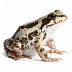 Naklejka premium Frog over white background, no shadow