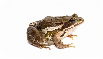 Naklejka premium Frog over white background, no shadow