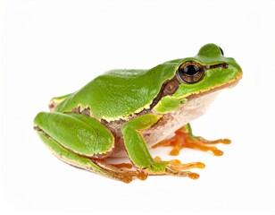 Fototapeta premium Frog over white background, no shadow