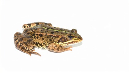 Fototapeta premium Frog over white background, no shadow