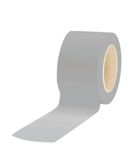 Grey roll tape. vector illustration	

