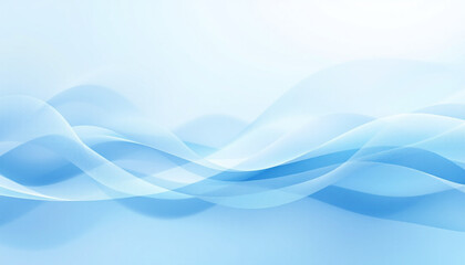 Abstract light blue background with flowing wavy lines creating a soft and elegant design