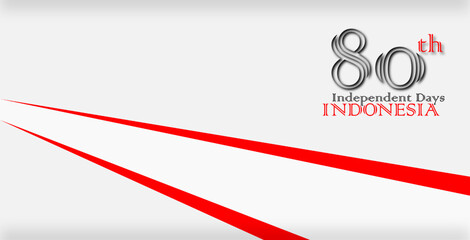 Indonesia Independence Day Background Design, Happy Republic of Indonesia Independence Day, August 17th