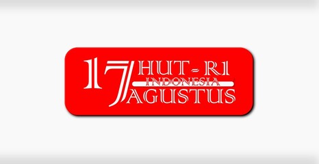 Banner of Independence day of indonesia