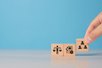 Emphasizing integrity and corporate compliance, the image represents ethical decision-making and responsible leadership