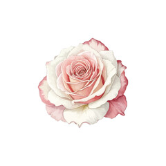 Image is a digital illustration featuring a vibrant pink hibiscus flower with five large petals. The petals are detailed with lighter pink highlights and subtle shading, giving them a three-dimension